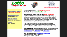 What Lottocomputer.de website looked like in 2018 (5 years ago)