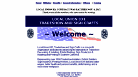 What Local831.org website looked like in 2018 (5 years ago)