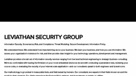 What Leviathansecurity.com website looked like in 2018 (5 years ago)