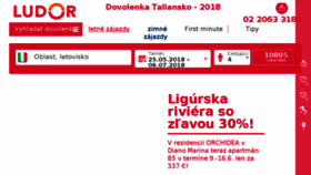 What Ludor.sk website looked like in 2018 (5 years ago)