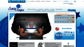 What Loteriasoriamagica.es website looked like in 2018 (5 years ago)