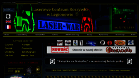 What Laser-war.pl website looked like in 2018 (5 years ago)
