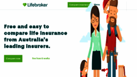 What Lifebroker.com.au website looked like in 2018 (5 years ago)