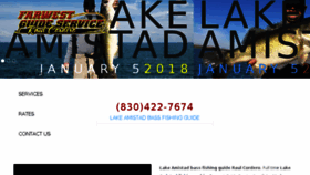 What Lakeamistadbassfishingguide.com website looked like in 2018 (5 years ago)