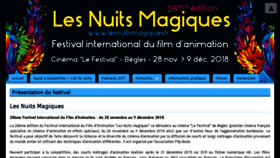 What Lesnuitsmagiques.fr website looked like in 2018 (5 years ago)