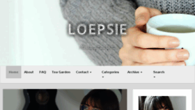 What Loepsie.com website looked like in 2018 (5 years ago)