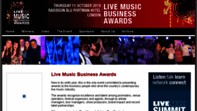 What Livemusicawards.co.uk website looked like in 2018 (5 years ago)