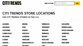 What Locations.cititrends.com website looked like in 2018 (5 years ago)