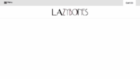 What Lazybones.com.au website looked like in 2018 (5 years ago)