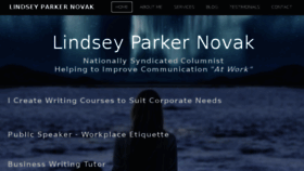 What Lindseyparkernovak.com website looked like in 2018 (5 years ago)