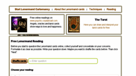 What Lenormand-reading.com website looked like in 2018 (8 years ago)