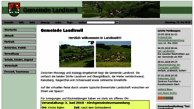 What Landiswil.ch website looked like in 2018 (5 years ago)