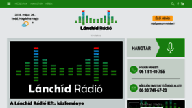 What Lanchidradio.hu website looked like in 2018 (5 years ago)