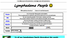 What Lymphedemapeople.com website looked like in 2018 (5 years ago)