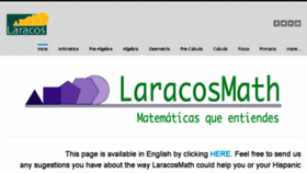 What Laracosmath.com website looked like in 2018 (5 years ago)