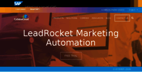 What Leadrocket.com website looked like in 2018 (5 years ago)