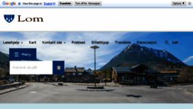 What Lom.kommune.no website looked like in 2018 (5 years ago)