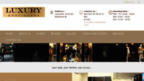 What Luxurybratislava.com website looked like in 2018 (5 years ago)