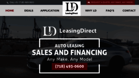 What Leasingdirectny.com website looked like in 2018 (5 years ago)