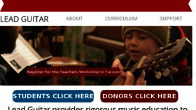 What Leadguitar.org website looked like in 2018 (5 years ago)