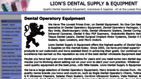 What Lionsdentalsupply.com website looked like in 2018 (5 years ago)