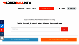 What Lokerbali.info website looked like in 2018 (5 years ago)