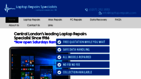 What Laptop-repairs.com website looked like in 2018 (5 years ago)