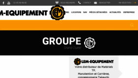 What Lem-equipement.com website looked like in 2018 (5 years ago)