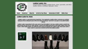 What Leatherluster.com website looked like in 2018 (5 years ago)