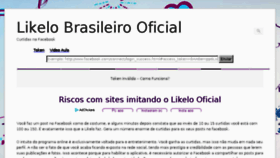 What Likelo.com.br website looked like in 2018 (5 years ago)