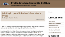 What L10n.cz website looked like in 2018 (5 years ago)
