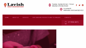 What Lavishmainbeach.com.au website looked like in 2018 (5 years ago)