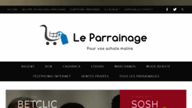 What Leparrainage.fr website looked like in 2018 (5 years ago)