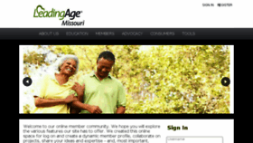 What Leadingagemissouri.org website looked like in 2018 (5 years ago)