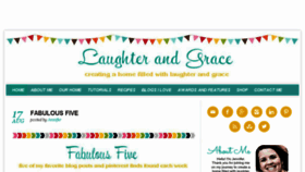 What Laughterandgrace.com website looked like in 2018 (5 years ago)