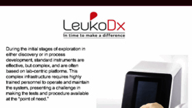 What Leukodx.com website looked like in 2018 (5 years ago)