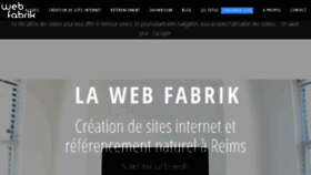 What La-web-fabrik.fr website looked like in 2018 (5 years ago)