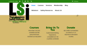 What Labsafetyinstitute.org website looked like in 2018 (5 years ago)