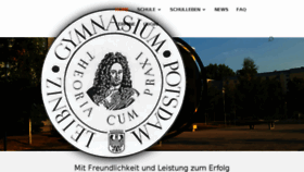 What Leibniz-gymnasium.de website looked like in 2018 (5 years ago)