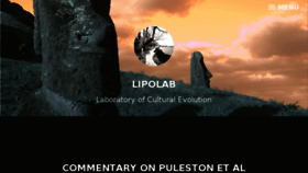 What Lipolab.org website looked like in 2018 (5 years ago)