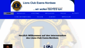 What Lions-esens.de website looked like in 2018 (5 years ago)