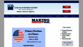 What Lwvnj.org website looked like in 2018 (6 years ago)