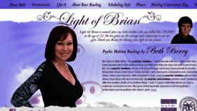What Lightofbrian.com website looked like in 2018 (5 years ago)