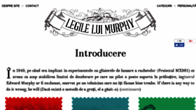 What Legileluimurphy.ro website looked like in 2018 (5 years ago)
