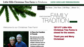 What Littlehillschristmastree.com website looked like in 2018 (5 years ago)