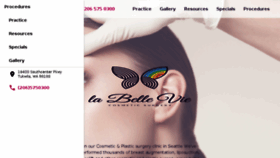What Labelleviecosmetic.com website looked like in 2018 (5 years ago)