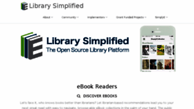 What Librarysimplified.org website looked like in 2018 (5 years ago)