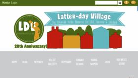 What Latter-dayvillage.com website looked like in 2018 (5 years ago)