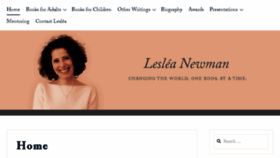 What Lesleanewman.com website looked like in 2018 (5 years ago)
