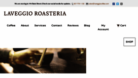 What Laveggiocoffee.com website looked like in 2018 (5 years ago)